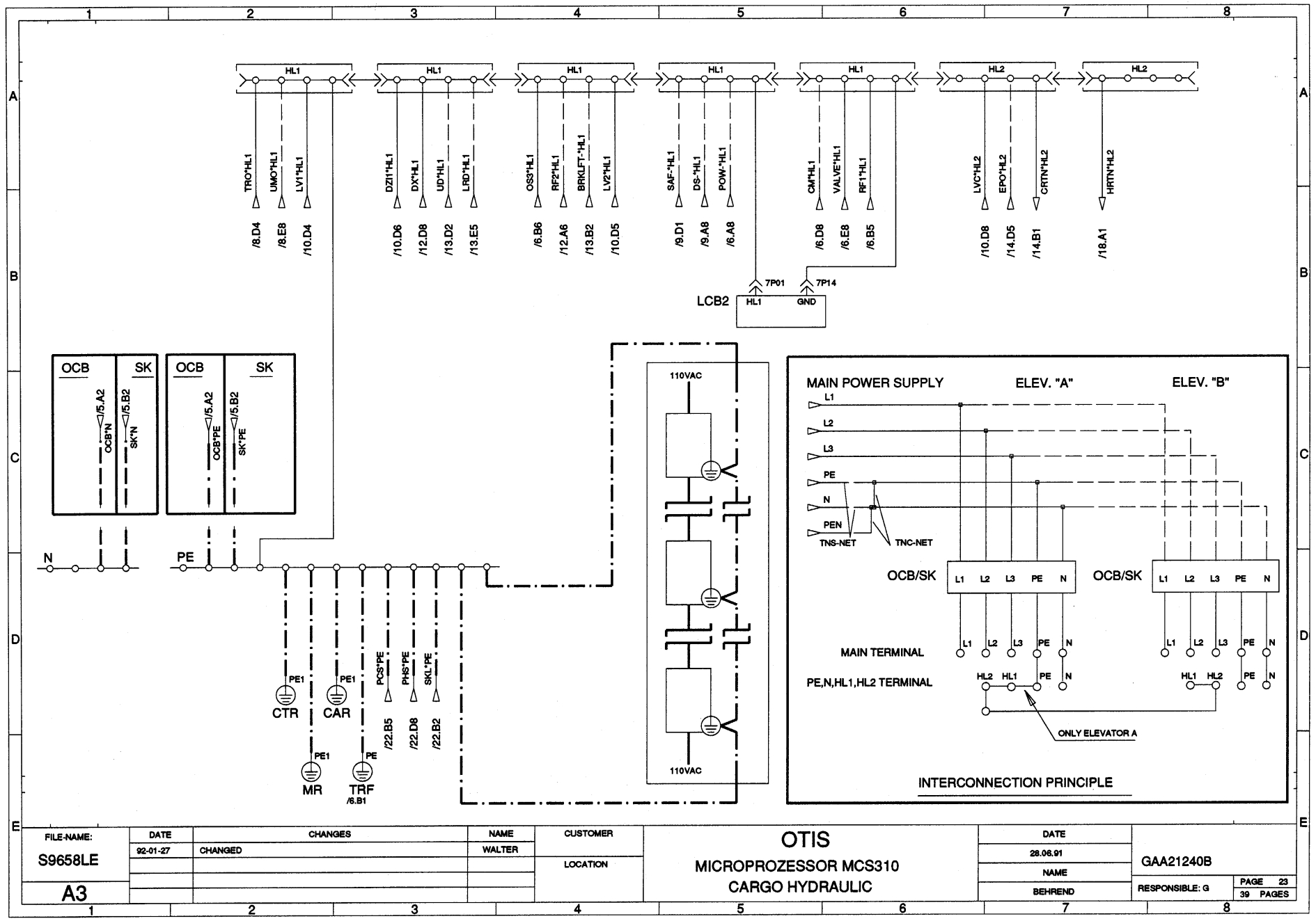 Схема отис mcs 220